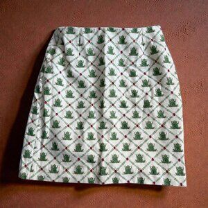 SNAPPY TURTLE Delray Beach FL Ladybug Frog Print Skirt Size 6